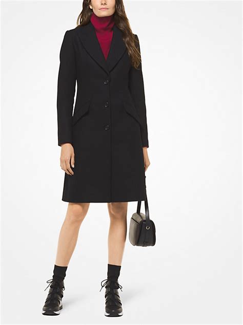 michael kors wool melton coat|Michael Kors wool winter coats.